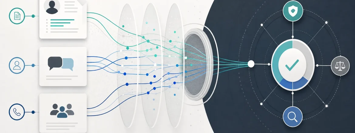 Editorial technical illustration for Candidate authenticity is a signal-detection problem, not a lie-detection problem.