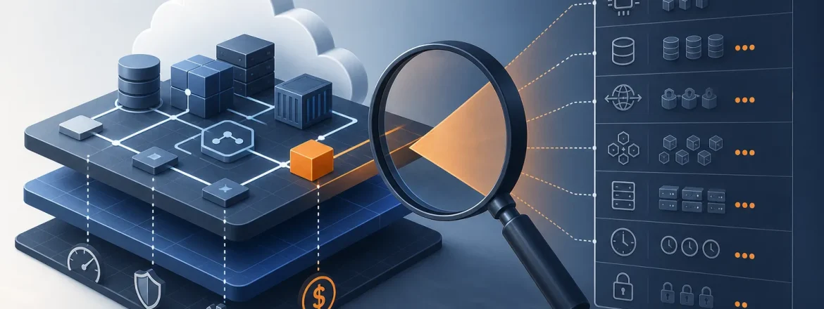 Editorial technical illustration for Cloud economics in architecture review.