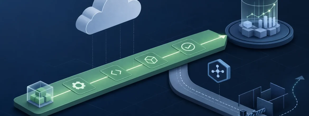 Editorial technical illustration for Developer self-service guardrails.