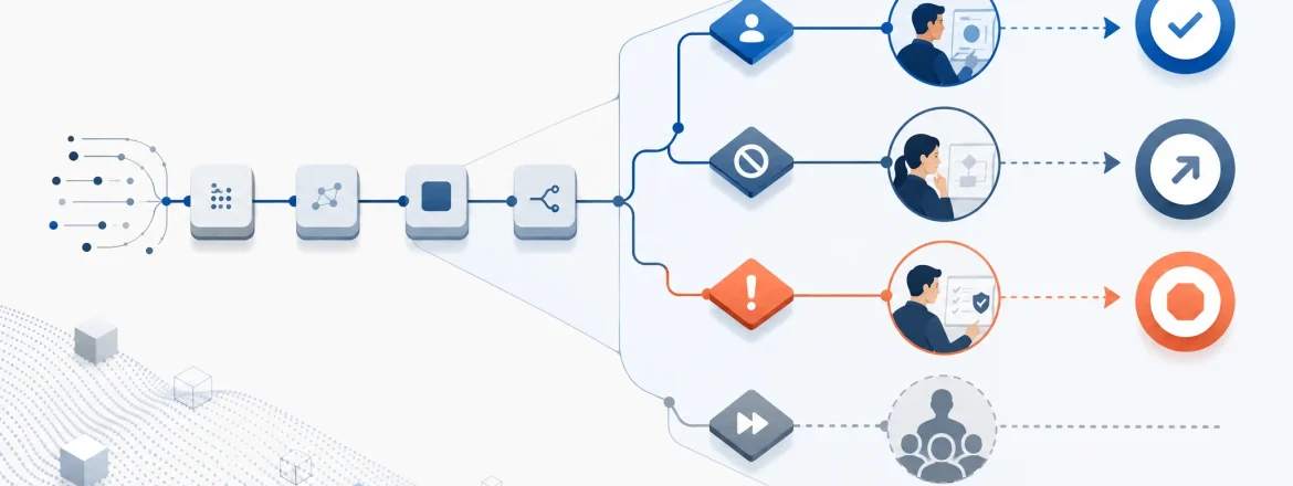 Editorial technical illustration for Human-in-the-loop design for AI workflows.